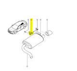 Renault Latitude Arka Egzos Takozu [Orjinal] (206510021R)